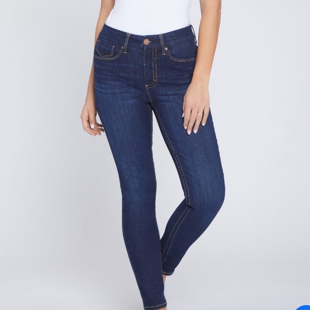 SEVEN7 Womens Tummyless Skinny Jeans Denim Blue Size 4